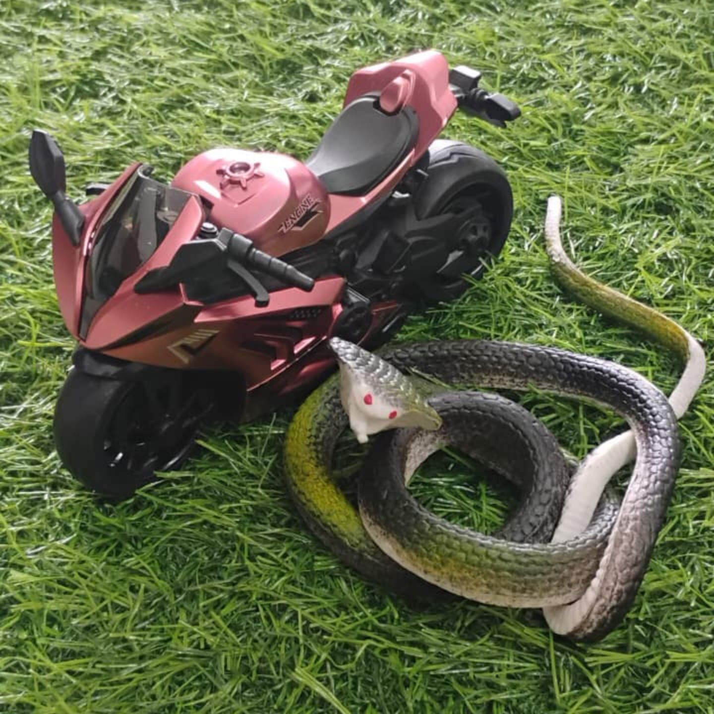 Ace ShimmerStrike Turbo Bike & Toy Snake Combo 2